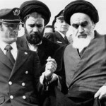Khomeini and his son landing at Mehrabad Airport Feb 1979