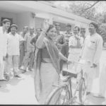 17 April 1996 - Phoolan Devi Election Campaigning Mirzapur - HT Photo by Girish Srivastava.